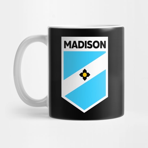 Madison, Wisconsin City Flag Emblem by SLAG_Creative